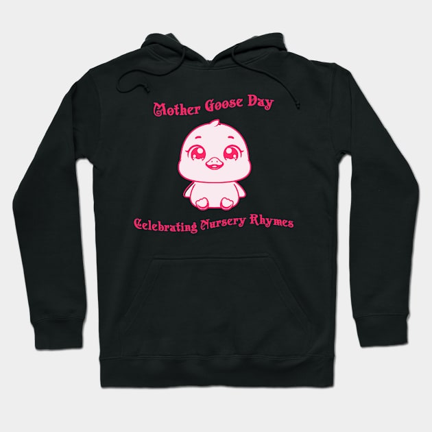 Pinkie Gander: Mother Goose Day Delight Hoodie by The Friendly Introverts